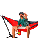 Ver imagem 5 de Suporte Desmontável Rede Descanso Dormir Metal Quintal Jardim