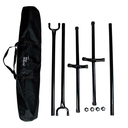 Ver imagem 2 de Suporte Desmontável Rede Descanso Dormir Metal Quintal Jardim