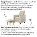 Ver imagem 6 de Poltrona Amamentação Confortável com Puff Ayla Veludo:bege