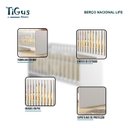 Ver imagem 5 de Berço Nacional Life 2186 Branco Acetinado - Tigus Baby