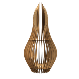 Abajur Grande de Chão ANDROMEDA MDF Luminária -:MDF CRU/70x25cm - 2