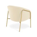 Ver imagem 6 de Poltrona Sala Decorativa Industrial Alta Dourado Stella Suede D03 - D’Rossi