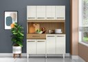 Ver imagem 1 de Armário Cozinha Compacta Cleo 8 Portas 1 Gaveta Atacama Off White - Aramóveis