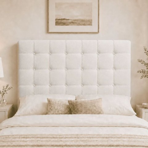 Cabeceira para Cama Box Estofada 160 cm Queen Ana com Botões Suede Cores