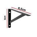 Ver imagem 2 de Kit 12 Peças Suporte Mão Francesa P/ Prateleira de 10cm- Preta