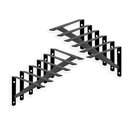 Ver imagem 1 de Kit 12 Peças Suporte Mão Francesa P/ Prateleira de 10cm- Preta