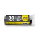 Ver imagem 2 de Saco de Lixo Plástico Preto 30 Litros Rolo com 25 unidades - Tote, Tamanho: 30 Litros