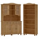 Ver imagem 1 de Cristaleira 5 Portas Estante Livreiro Madeira Maciça Freijo Milani Store Freijo