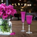 Ver imagem 2 de Taças Cristal Angela Violeta Champanhe e Agua 12un Bohemia