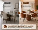 Ver imagem 3 de Kit 2 Cadeiras Courino Confortável Pés em Aço Carbono