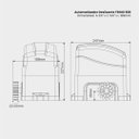 Ver imagem 6 de Kit Automatizador Portão Residencial Desli Trino 500 3m Agl
