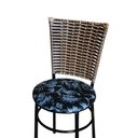 Ver imagem 3 de 4 Cadeiras Pretas para Cozinha Hawai Avelã Assento Floral Preto