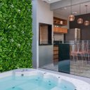Ver imagem 2 de Painel Verde Artificial Luxo 3m² com Alta Densidade P/ Jardim Vertical Interno e Externo Uv