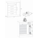 Ver imagem 3 de Cômoda 80cm 4 Gavetas 1 Porta Multimóveis CR35150 Branco