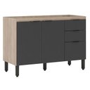 Ver imagem 1 de Balcão para Pia Firenze 120 cm Avena Grafito - Demóbile