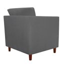 Ver imagem 3 de Poltrona Moderna Isis Suede Cinza - Belliv Decor
