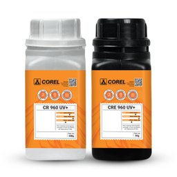 Kit Resina Epóxi e Endurecedor CR  960 UV+ de Alta Viscosidade e Baixa Espessura (200 g + 90 g) - 1