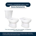 Ver imagem 4 de Tampa de Privada em Mdf Donna Cinza Claro para Vaso Santamarina