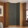 Guarda-roupa de Canto 3 Portas 100% Mdf Altezza Clean - 1