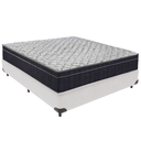 Ver imagem 1 de Cama Box Branco e Colchão Airtech 150 Espuma D45 Casal Ortobom
