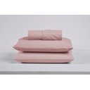 Ver imagem 1 de Kit Roupa de Cama Solteiro Percal 200 Fios 100% Algodão com Elástico e Fronha 2 Peças:rose