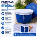 Ver imagem 6 de Tela Caixa Agua 1000 Litros Capa Protecao Grande Redonda Insetos Mosquito Dengue Sujeira Rede Cordao