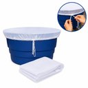 Ver imagem 3 de Tela Caixa Agua 1000 Litros Capa Protecao Grande Redonda Insetos Mosquito Dengue Sujeira Rede Cordao