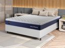 Ver imagem 1 de Conjunto Cama Box Casal c/ Molas Ensacadas Lagras Branco 138x188x66