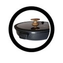 Ver imagem 6 de Jogo Panela Indução Revestimento Cerâmico Crocodile 8 Peças Preto