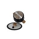 Ver mais imagens de Jogo Panela Indução Revestimento Cerâmico Crocodile 8 Peças Preto