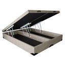 Ver imagem 1 de Base Cama Box Baú Bipartido King 42x193x203 Rc Sono Leve Cor:suede Bege