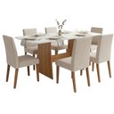 Ver imagem 1 de Conjunto Sala de Jantar Mesa 1,60m Maira 6 Cadeiras Milano Viero
