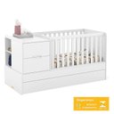 Ver imagem 2 de Berço Americano Multifuncional Formare Branco Acetinado com Colchão Gazin – Matic
