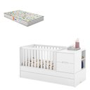 Ver imagem 1 de Berço Americano Multifuncional Formare Branco Acetinado com Colchão Gazin – Matic