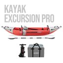 Ver imagem 3 de Caiaque Excursion Pro K1 com Remos e Bomba Vermelho Intex