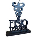 Ver imagem 1 de Emblema de mesa, símbolo profissão fisioterapia formatura