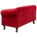 Ver imagem 4 de Namoradeira Chesterfield Duque 2 Lugares em Veludo:Veludo Vermelho