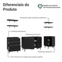 Ver imagem 2 de Armário de Cozinha Completa 240 Cm Preto Nice Madesa 01