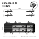 Ver imagem 6 de Armário de Cozinha Completa 240 cm Preto Nice Madesa 01