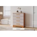 Ver imagem 1 de Comoda Jcm Lidia Cinamomo/off White