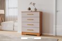 Ver imagem 1 de Comoda Jcm Lidia Cinamomo/off White