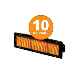 Kit - 10 Queimadores Infravermelho Esmaltado Assador de Frango - Maqenge - 1