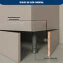Ver imagem 5 de Cozinha Modulada Olivia 6 Peças com Paneleiro Cristaleira e Aéreo com Vidro Reflex Poliman Móveis