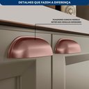 Ver imagem 3 de Cozinha Modulada Olivia 6 Peças com Paneleiro Cristaleira e Aéreo com Vidro Reflex Poliman Móveis