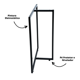 Pé Base para Mesa Estilo Industrial Modelo T - 2 Peças - 3 Pé Base para Mesa Estilo Industrial Modelo T - 2 Peças - 3