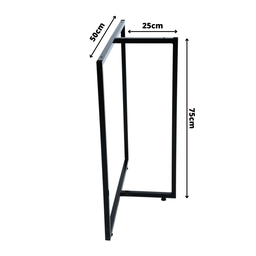 Pé Base para Mesa Estilo Industrial Modelo T - 2 Peças - 2 Pé Base para Mesa Estilo Industrial Modelo T - 2 Peças - 2