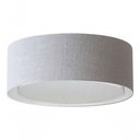 Ver imagem 3 de Plafon Cilíndrico Duplo Vivare Md-3037 Cúpula em Tecido 60x25cm - Bivolt Rustico-cinza 127/220v