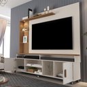 Ver imagem 2 de Home para TV Home Davi para TV 80 Polegadas 180cm MDP com LED Off White e Canela