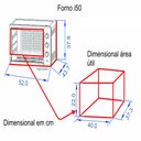 Ver imagem 3 de Forno Elétrico de Bancada 50 Litros Terim Black I50