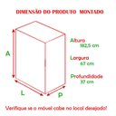 Ver imagem 5 de Armario Multiuso com 5 Prateleiras 1311 Ilan Branca